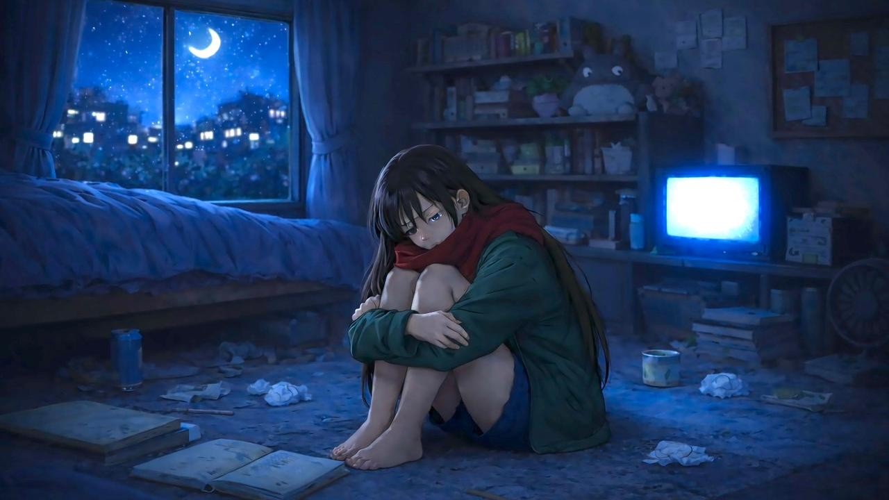 Sad Lofi 3am 🌙 - Beats for Overthinking Nights 🎹