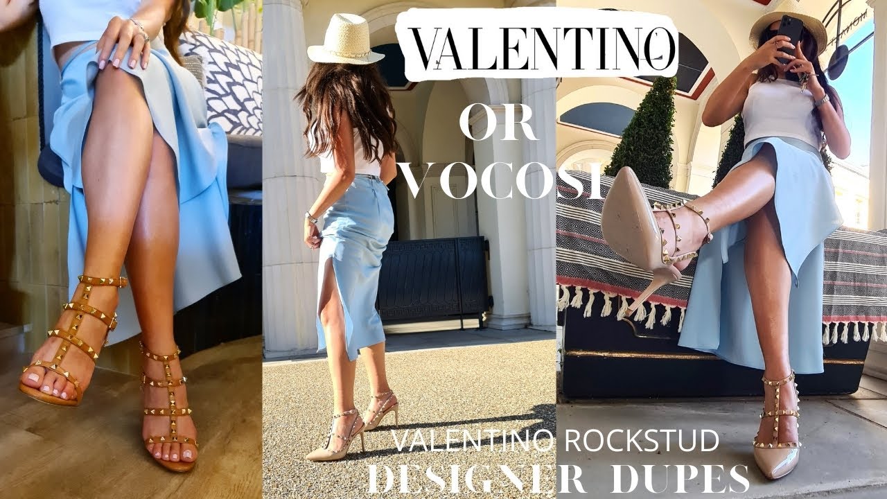 Best Designer Dupe Shoes| Valentino Rockstud vs VOCOSI Shoes|UNBOXING & REVIEW