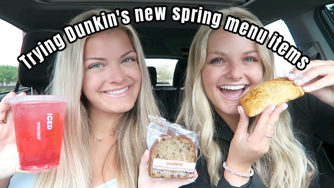 Trying The New Dunkin Spring Menu Items