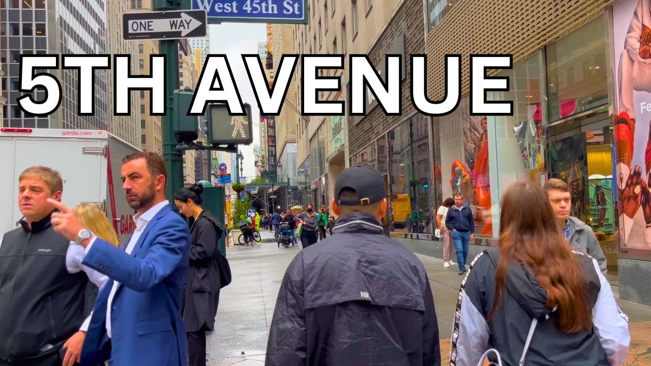NEW YORK CITY FIFTH AVENUE - Full Walking Tour 2023