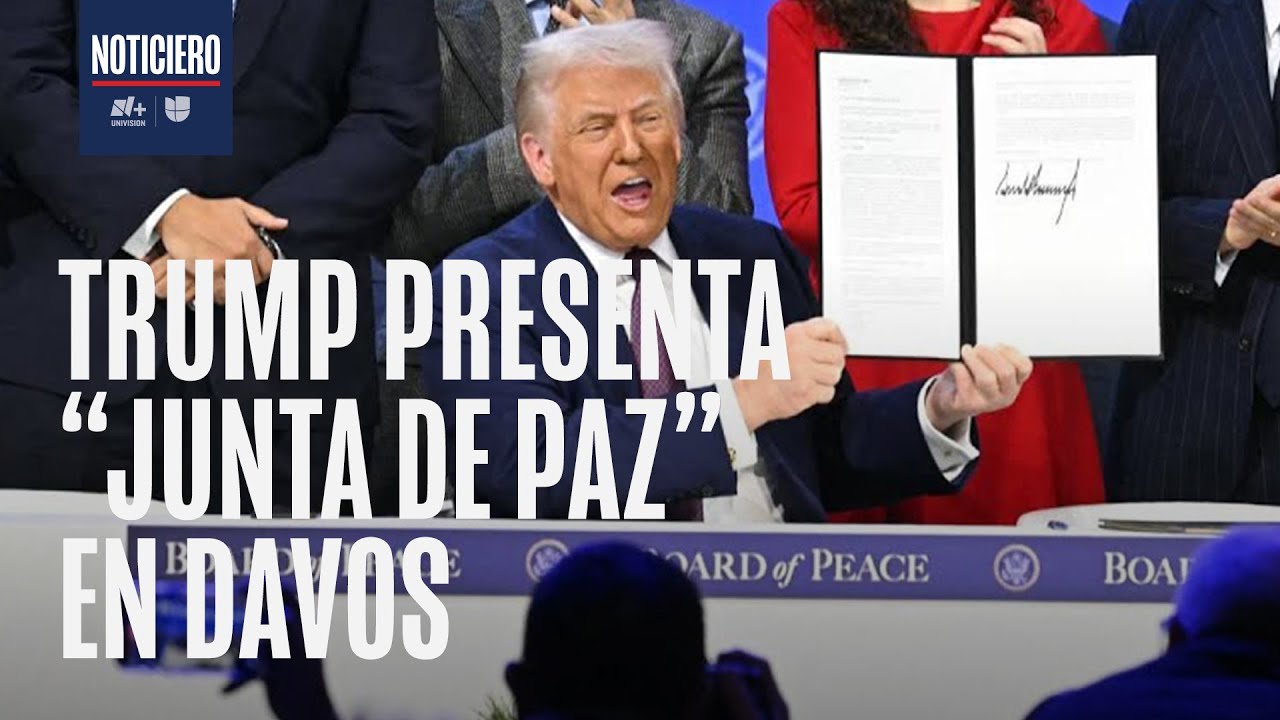 Trump presenta en Davos 2026 la ‘Junta de Paz’ para reconstruir a Gaza