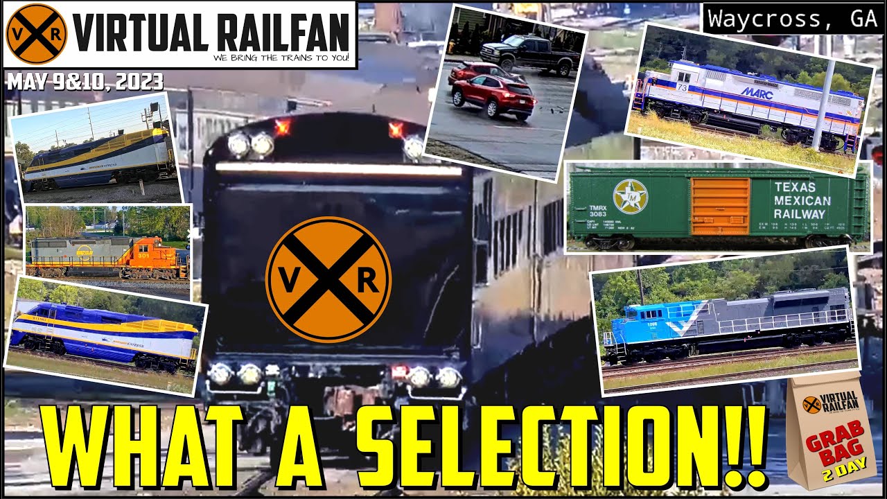 MANY NEW ENGINES, CARS CRASH AT REVELSTOKE, TEX & MEX CAR!! CREWS WAVING & HONKING & MORE 5/9&10/23