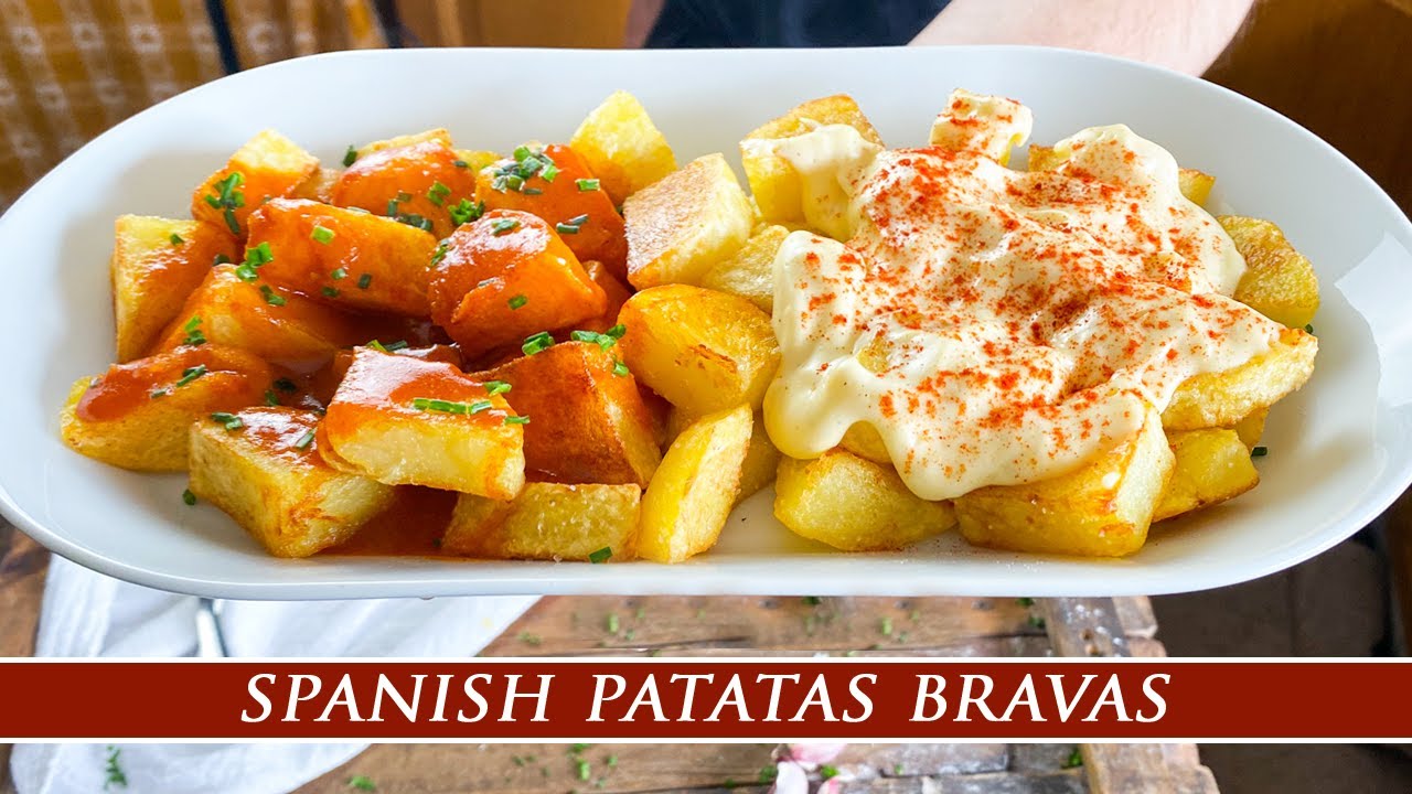 Spanish ¨Divorced¨ Patatas Bravas | Spanish Brave Potatoes Recipe