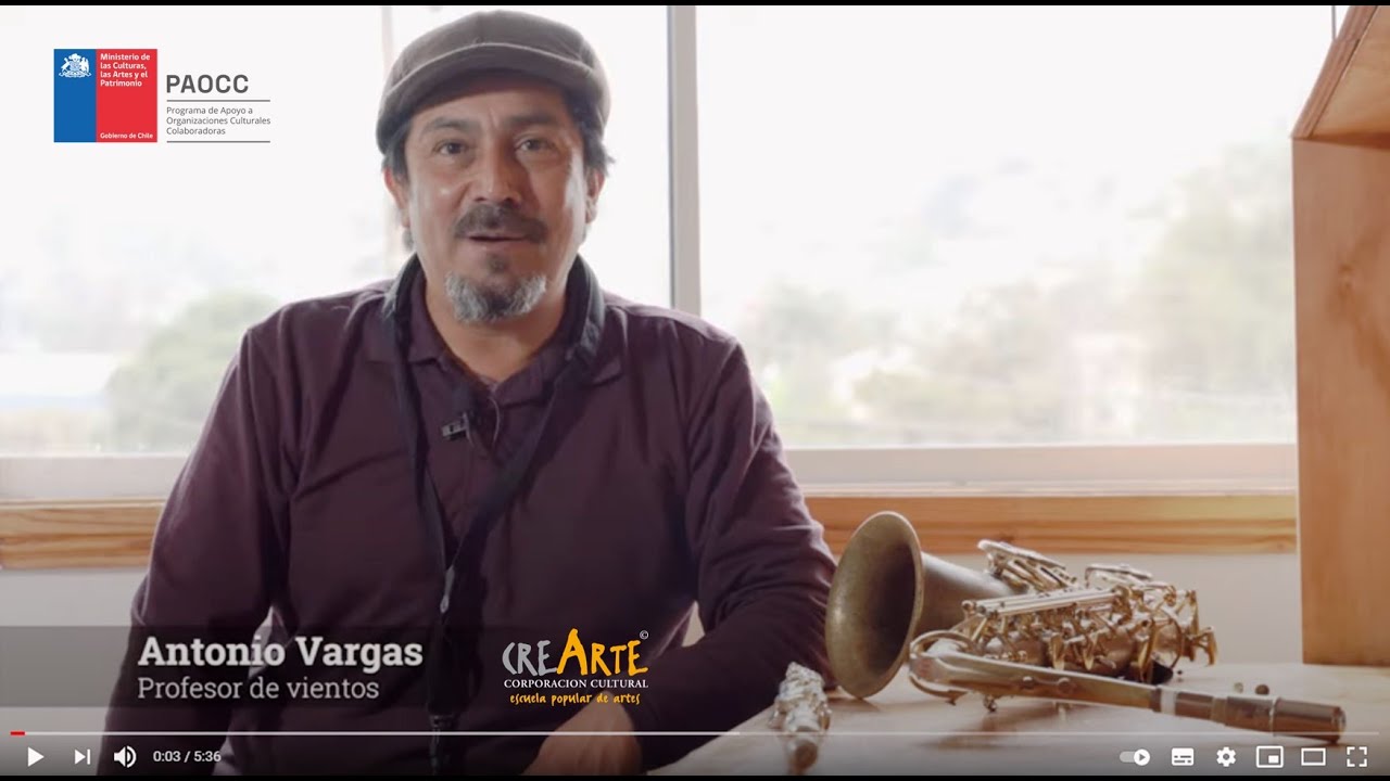 Antonio Vargas - Profesor de Saxofón, Flauta Traversa y Clarinete en la Escuela Popular de Artes