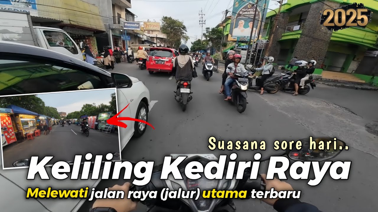 Keliling Kota Kediri sore hari terbaru 2025 | Kondisi terkini & terupdate!