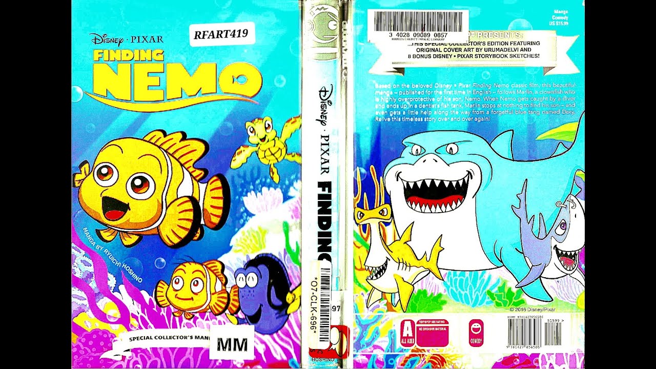 6-15-2024 - Finding Nemo Manga by Ryuichi Hoshino - Disney - RFART419 Video