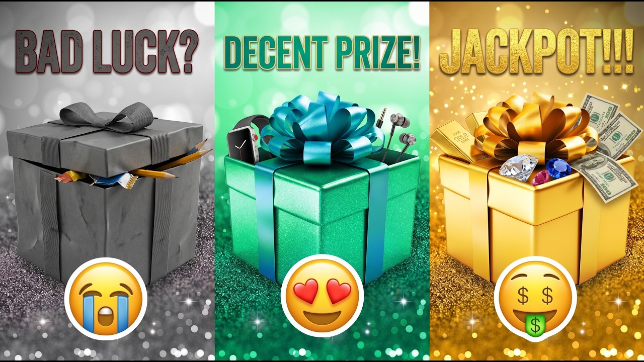 Choose Your Gift...! 🎁 Pink, Blue or Gold 💗💙⭐️ How Lucky Are You? 🤔
