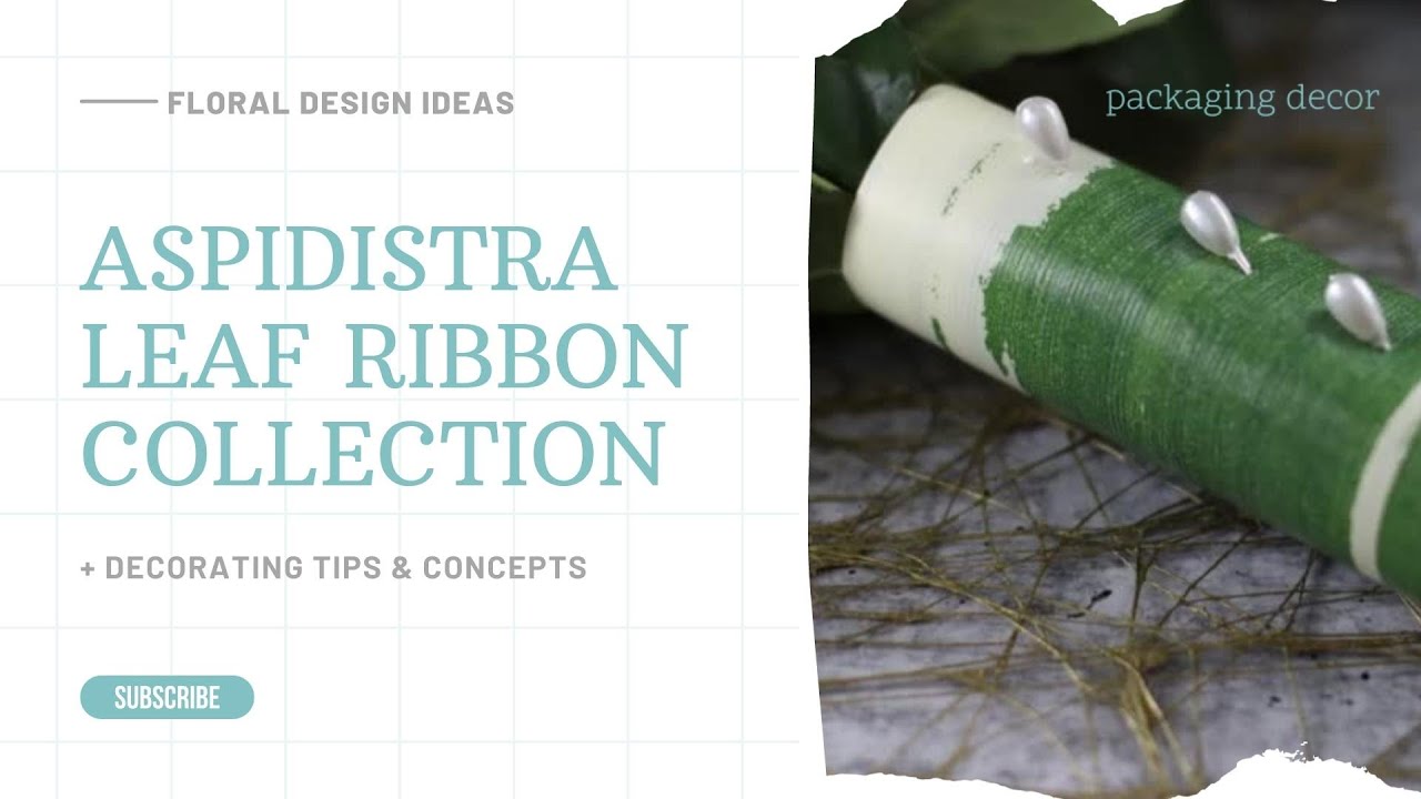How To Use Aspidistra Leaf Ribbon for Floral Design | Packaging Decor