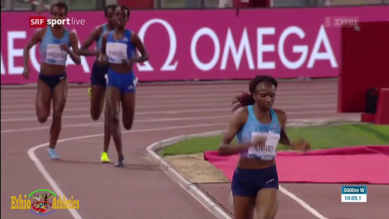 Hellen Obiri defeats Genzebe Dibaba over 5000m in Rome Diamond League 2017 with 14:18.37 NR