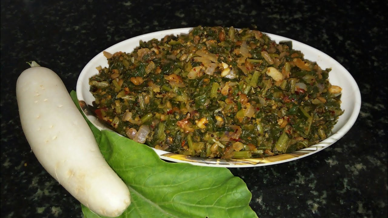 ಮೂಲಂಗಿ ಸೊಪ್ಪಿನ ಪಲ್ಯ / radish leaves palya / simple & healthy recipe in kannada