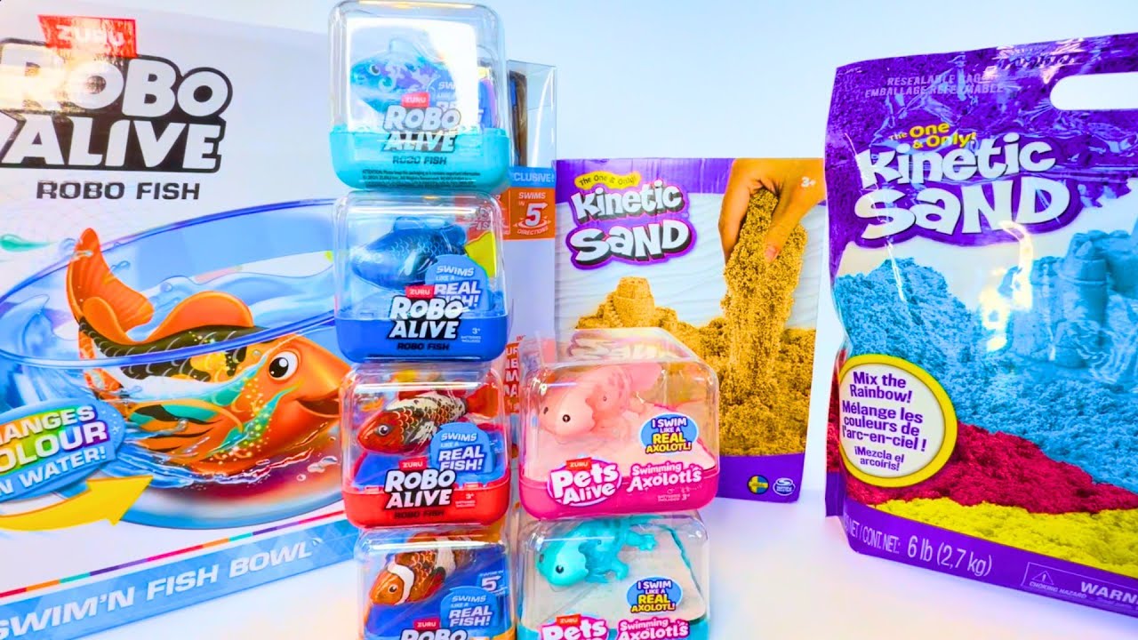 [🐠toy asmr🐠] Zuru Robo Alive Fish Bowl Playset ASMR Satisfying with Unboxing No Talking | Toy Review