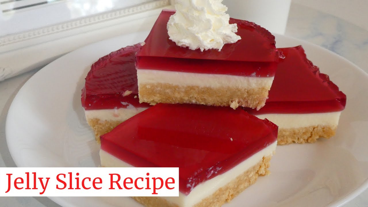 The BEST Jelly Slice Recipe - 6 Ingredient, No Bake Recipe!