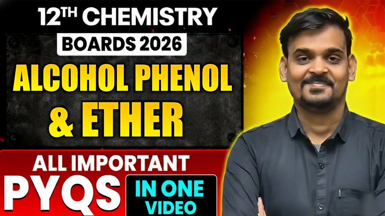 Alcohol Phenol & Ether - PYQs Practice |Class12th Chemistry |by Amit sir | #Board2026 #CUET #NEET