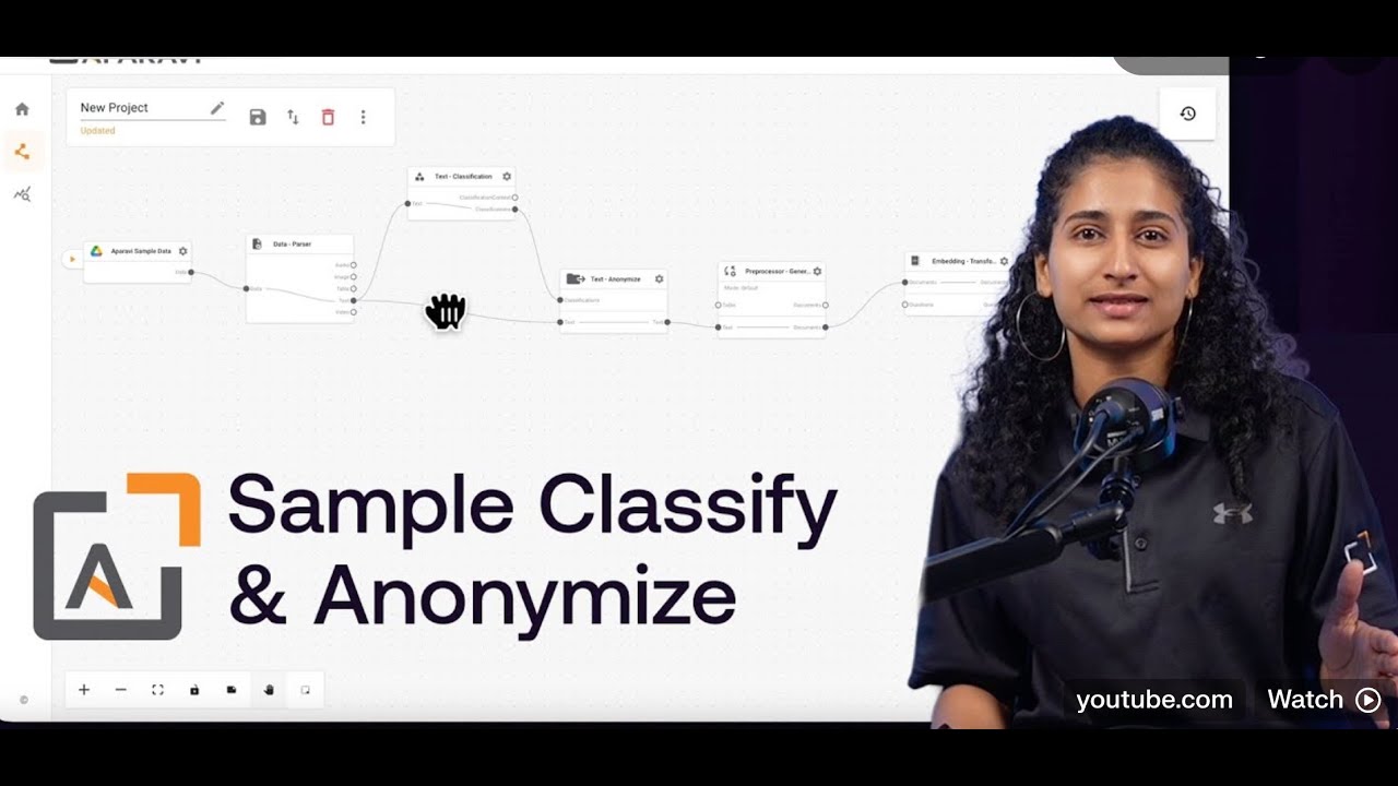 Anonymization of Confidential Info with APARAVI | Privacy-First AI Workflow