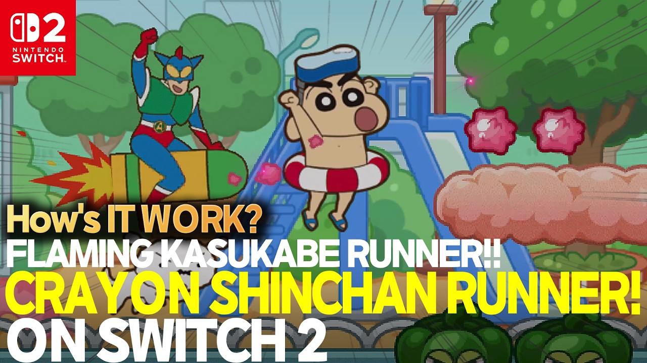 CRAYON SHINCHAN RUNNER!! for Nintendo Switch2 Gameplay UHD