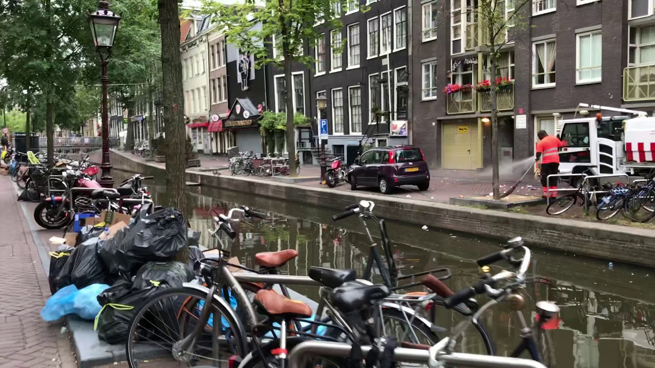 Red Light District Amsterdam / Rosse Buurt / De Wallen op 20 augustus 2018