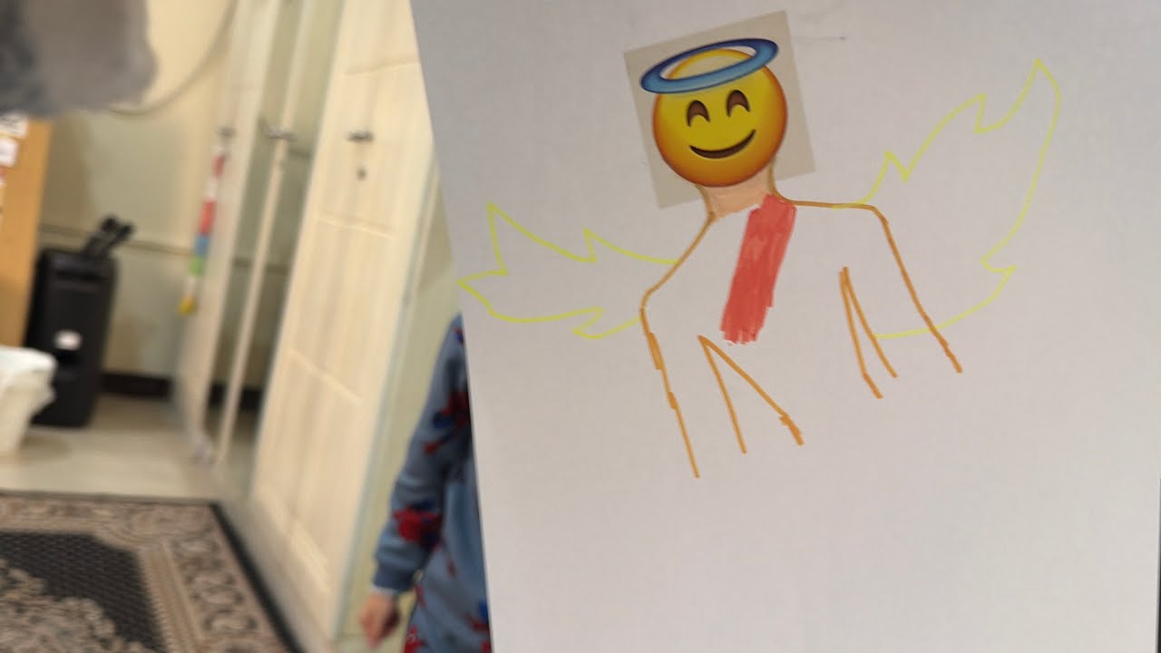 Fast Sketch : From Sticker to Sparkle: A Little Angel’s Big Imagination!✨| TODDLER ACTIVITIES 