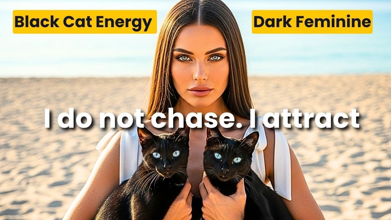 🐈‍⬛Positive Affirmations to Become The WOMAN HE CAN'T FIGURE OUT (The Mysterious Black Cat )