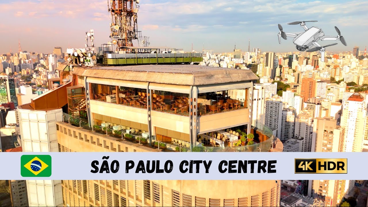 [4K HDR] 🇧🇷 São Paulo City Centre - by drone 🇧🇷