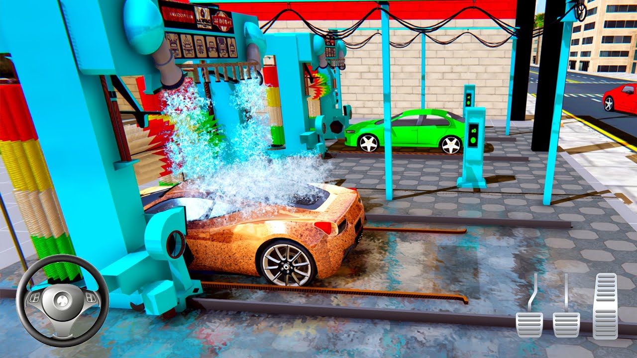 #cargames Stylish Car Wash: Garage, Workshop, Gas StationAndroid Gameplay HD