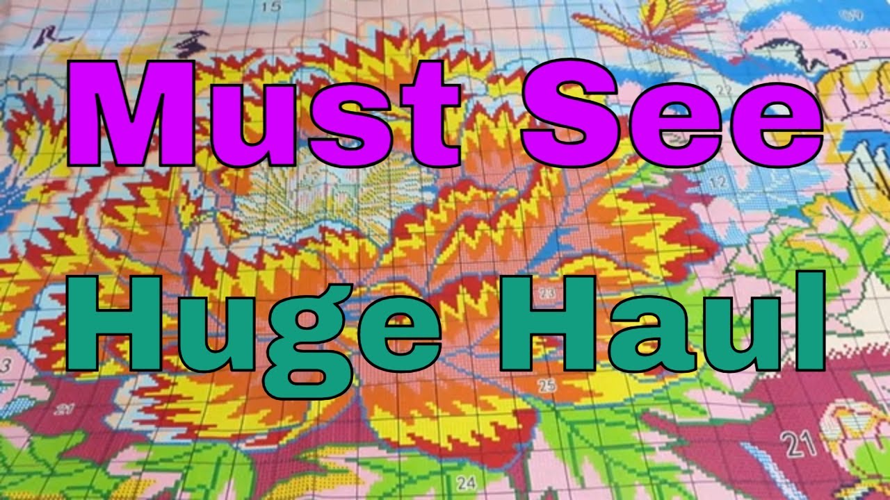 Fansells Huge Haul Cross Stitch Review #fansells #crosstitch