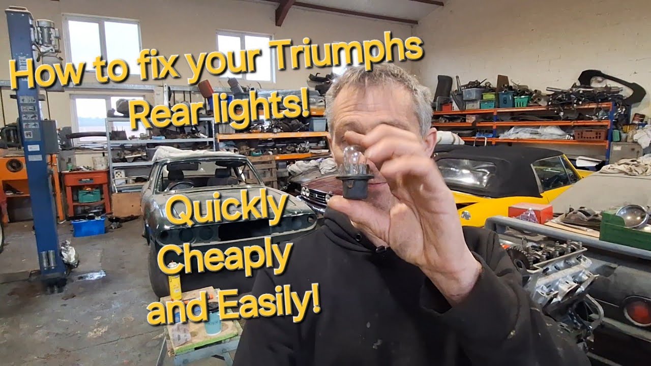 How to fix Triumph Rear light woes! A simple guide to fixing your Stag / Spitfire / TR bulb holders