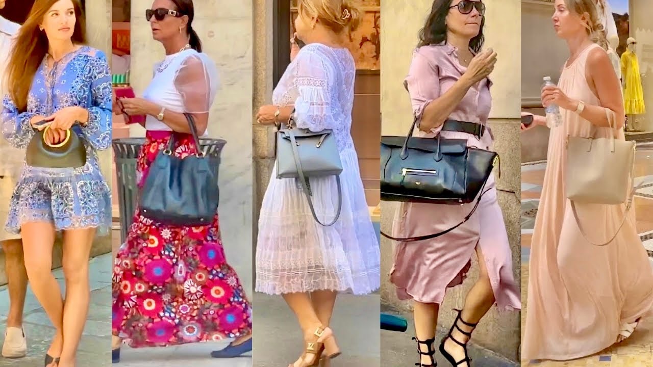 Hot 🔥July 2026 in Italy 🇮🇹Milan Summer Street Fashion. Elegant Summer Dresses & Comfortable Outfits 