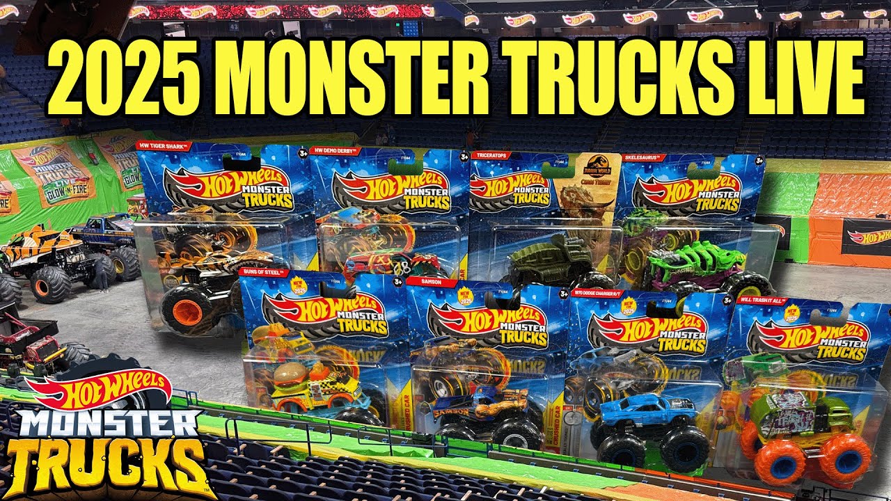 Распаковка и мероприятие HOT WHEELS Monster Trucks 2025 LIVE!!