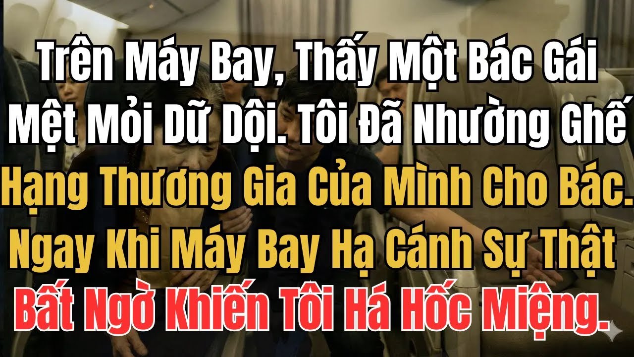 Trên Máy Bay, Thấy Một Bác Gái Mệt Mỏi Dữ Dội. Tôi Đã Quyết Định Nhường Ghế Hạng Thương Gia Của Mình
