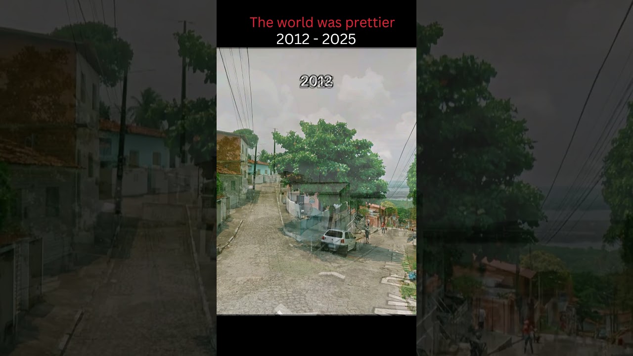 2012 vs 2025 &ndash; This street used to be alive😳⏳️ #ThenAndNow #LostInTime #Nostalgia #BeforeAndAfter