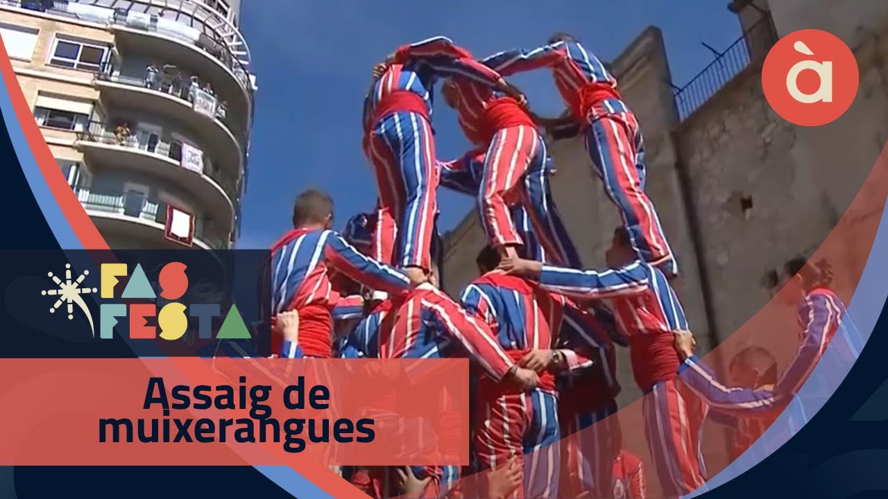 Assaig de muixerangues d'Algemesí - Fas festa