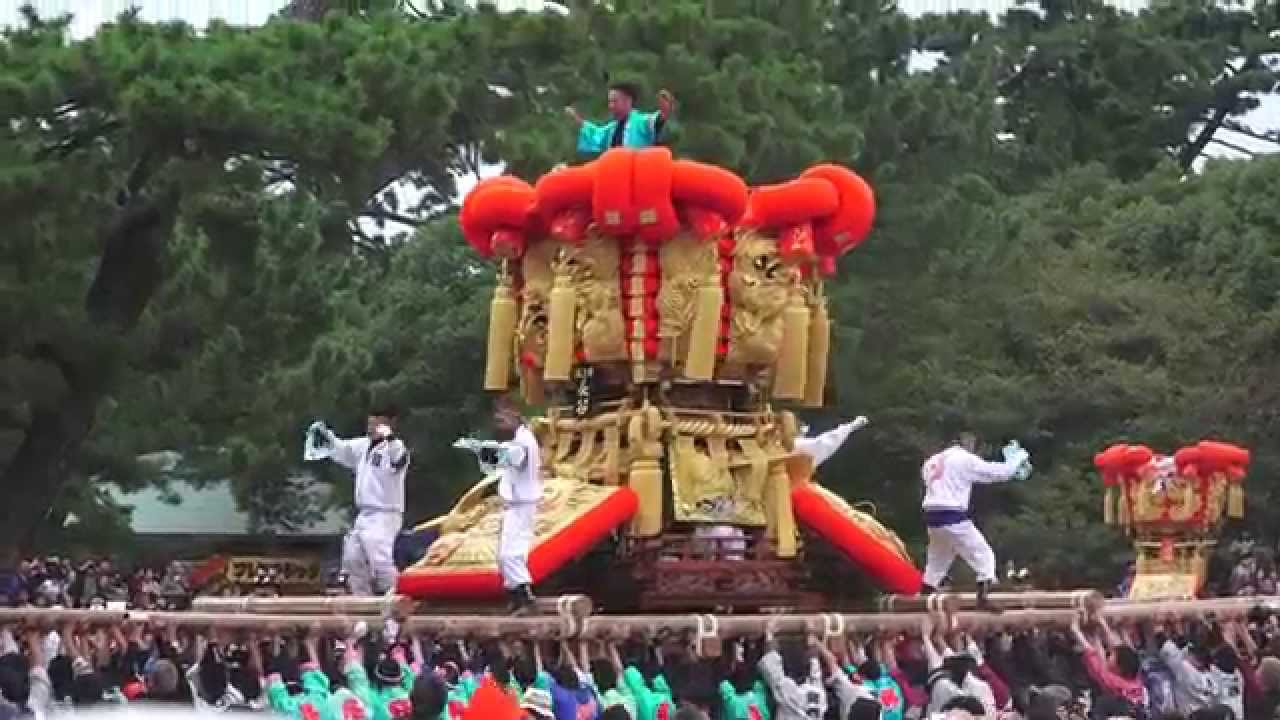 4K　さぬき豊浜ちょうさ祭り　2014　最終日　一宮神社　ちょうさかきくらべ