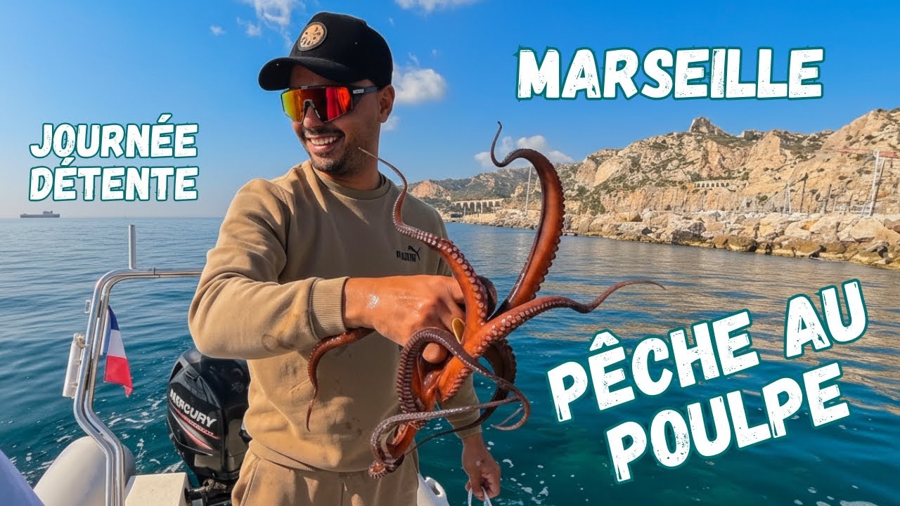 Pêche au poulpe dans la rade de Marseille, un cadre MAGNIFIQUE!