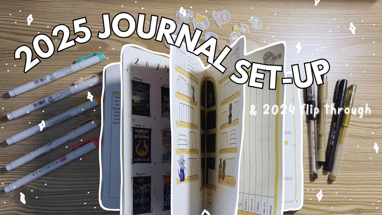 2025 READING JOURNAL SET-UP + 2024 FLIP THROUGH 📝💫