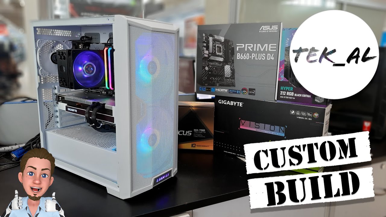 Lancool 215 White 12th Gen Build | Hyper 212 RGB | Vision RTX 3070 Ti (time lapse)