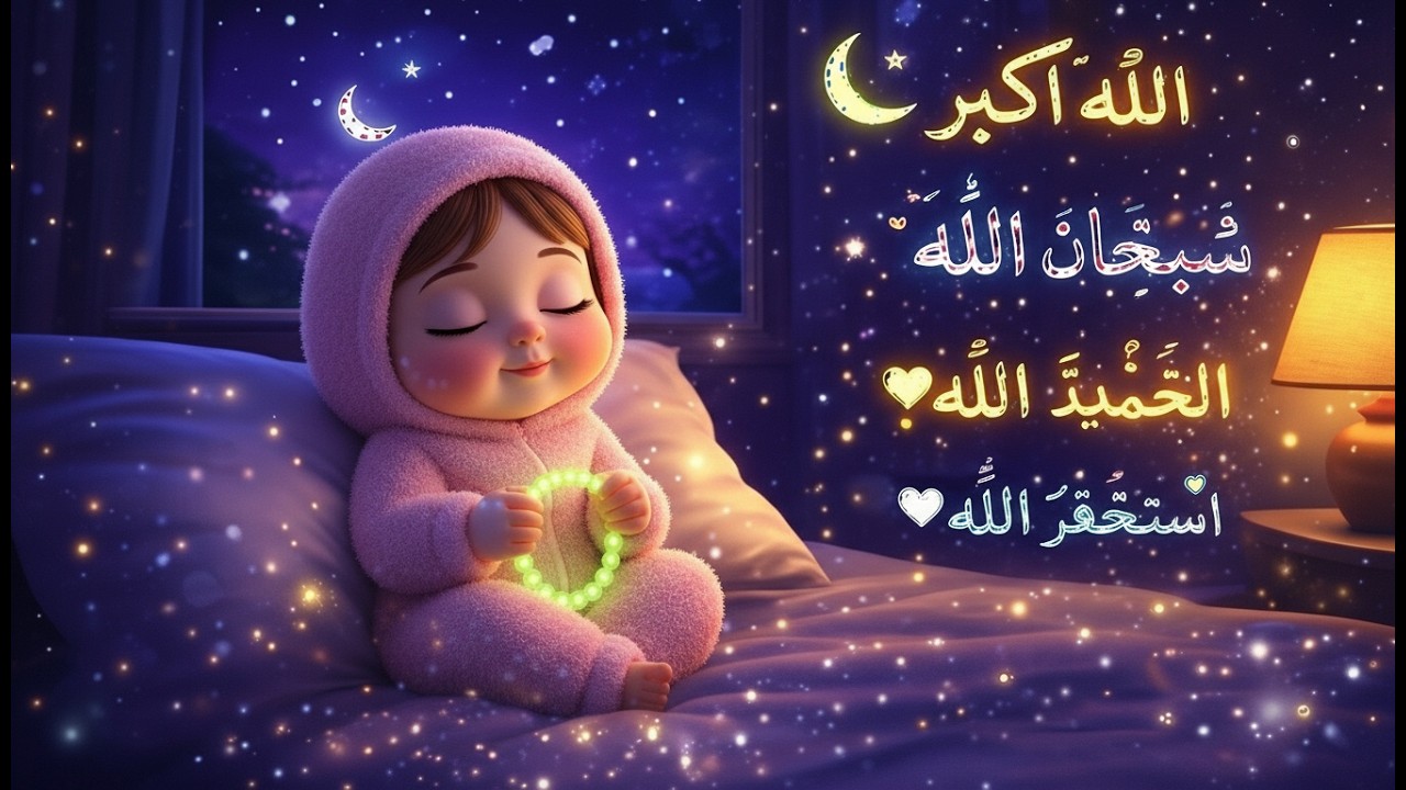 Allahu Akbar, Subhan Allah, Alhamdulillah, Astaghfirullah | 11min Zikr for Peaceful Sleep