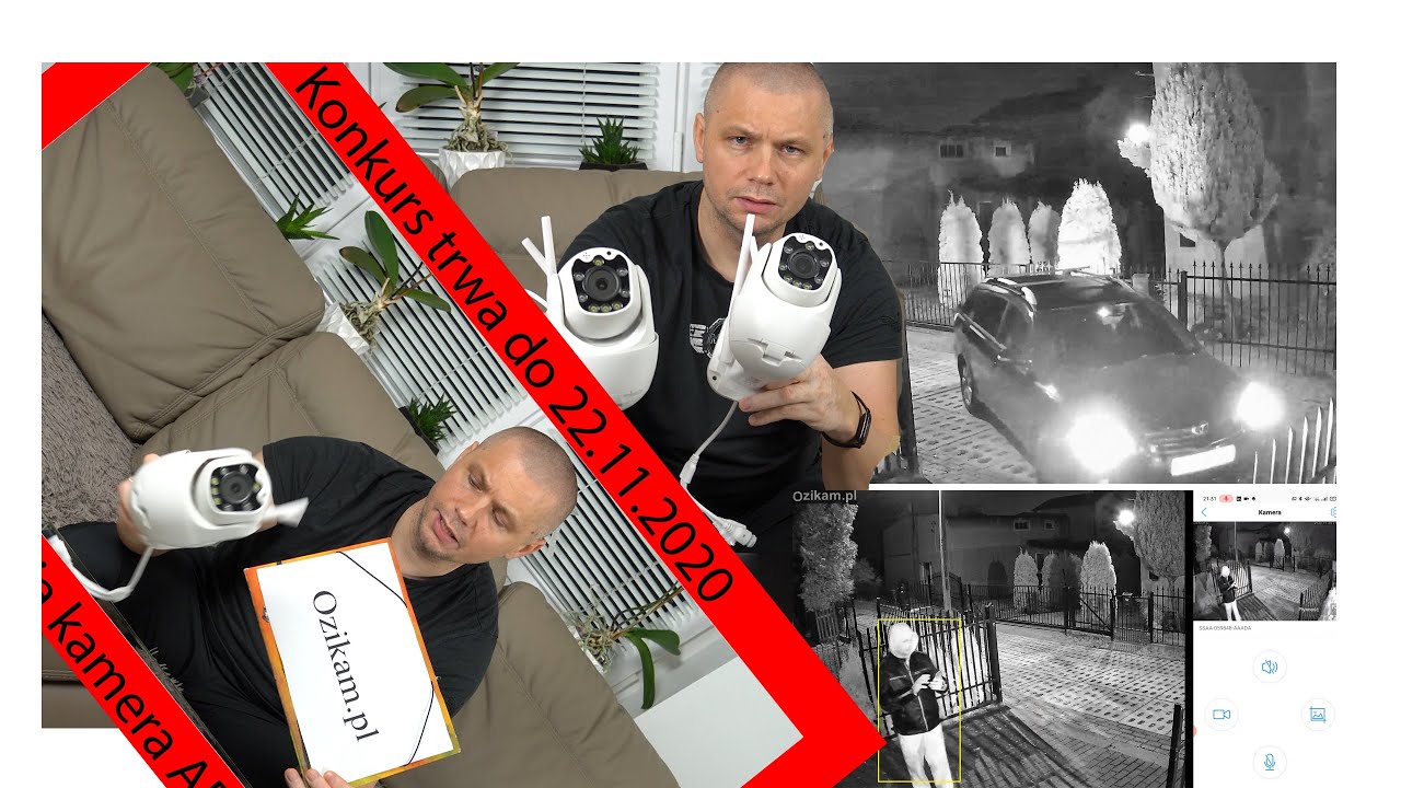 Kamera 5MP IP WiFi  5x Zoom Optyczny i Kamera IP Stało-ogniskowa Ozikam #Konkurs