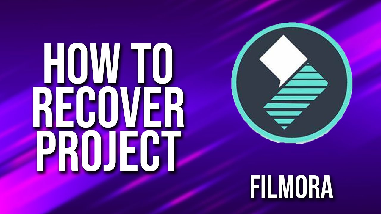 Как восстановить Project Filmora Учебное пособие
