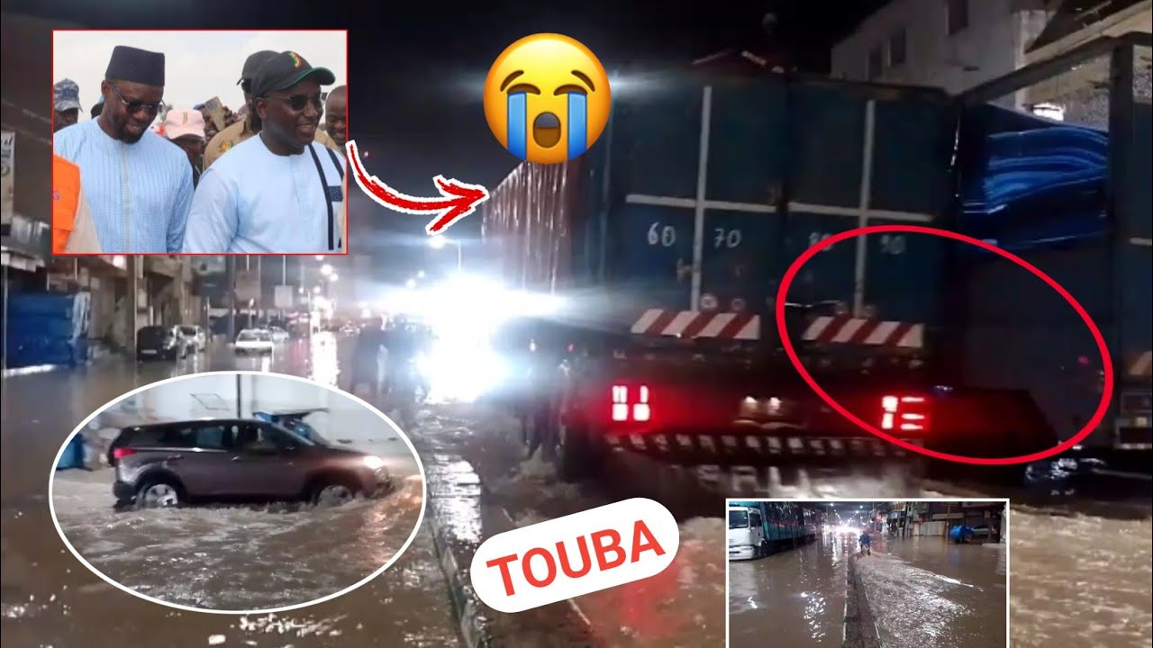 TOUBA 😭 Apres la visite de PM Ousmane Sonko et Cheikh Tidjane diéye Touba la fort pluie