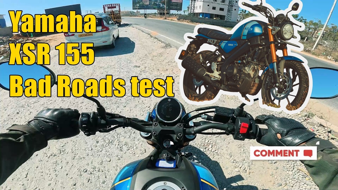 Тест Yamaha XSR 155 на плохих дорогах и дорожный просвет