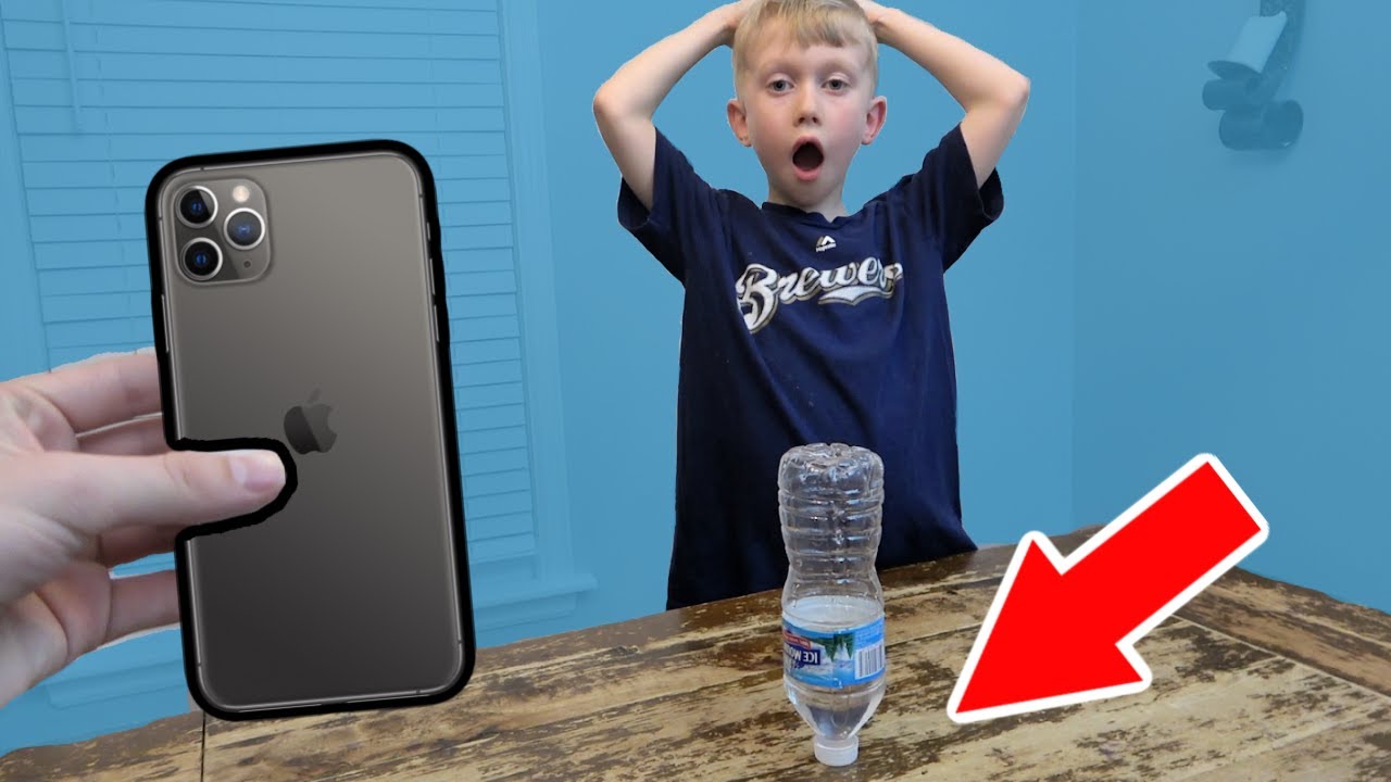 Land Bottle Flip, Win iPhone 11 (PART 2) | Colin Amazing
