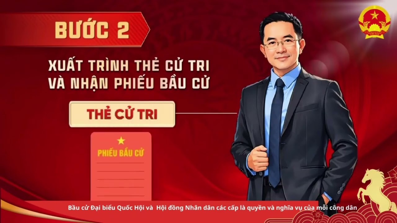 quy trình bỏ phiếu đại biểu Quốc hội khóa XVI và đại biểu HĐND các cấp, nhiệm kỳ 2026-2031