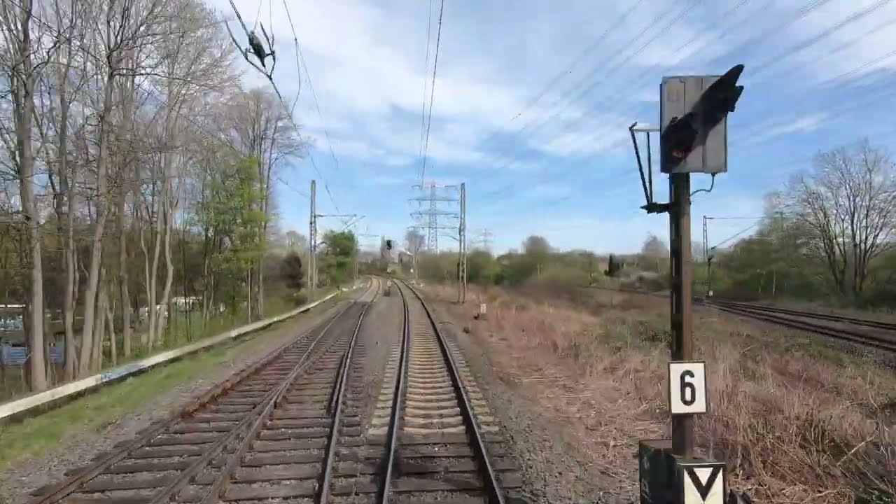 Führerstandsmitfahrt Streckenkunde Oberhausen Osterfeld nach Bad Bentheim Grenze Niederlande BR 189