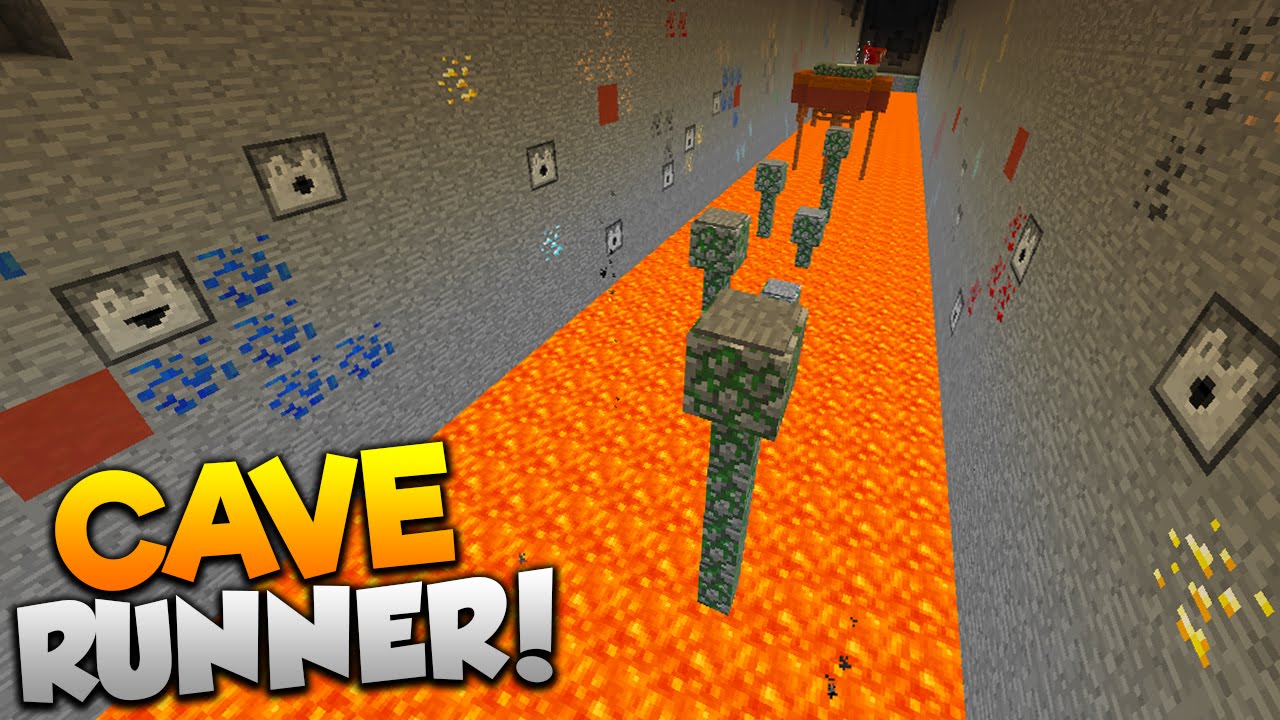 Minecraft CAVE RUNNER PARKOUR! | (ESCAPE THE EVIL WITHER!!)