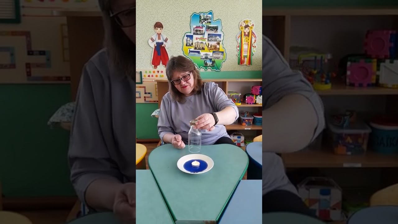 Пошуково-дослідницька робота , дослід з свічкою