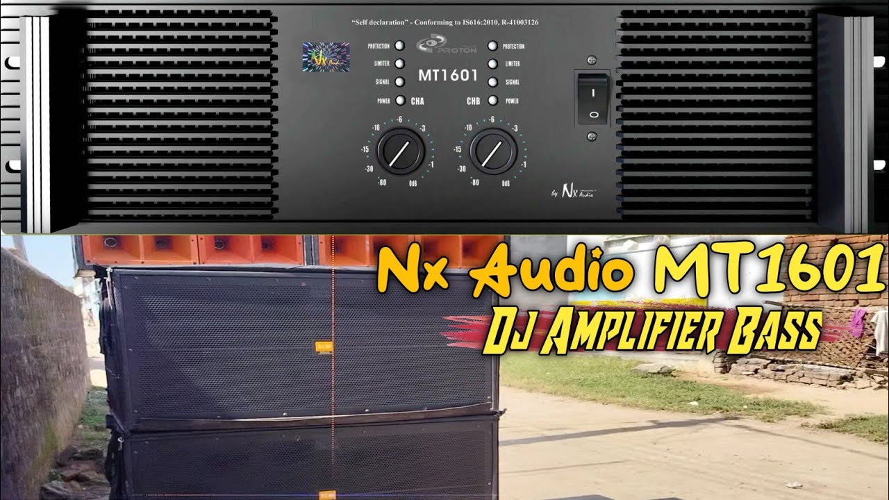Nx Audio MT1601 || 6000W Dj Amplifier Bass