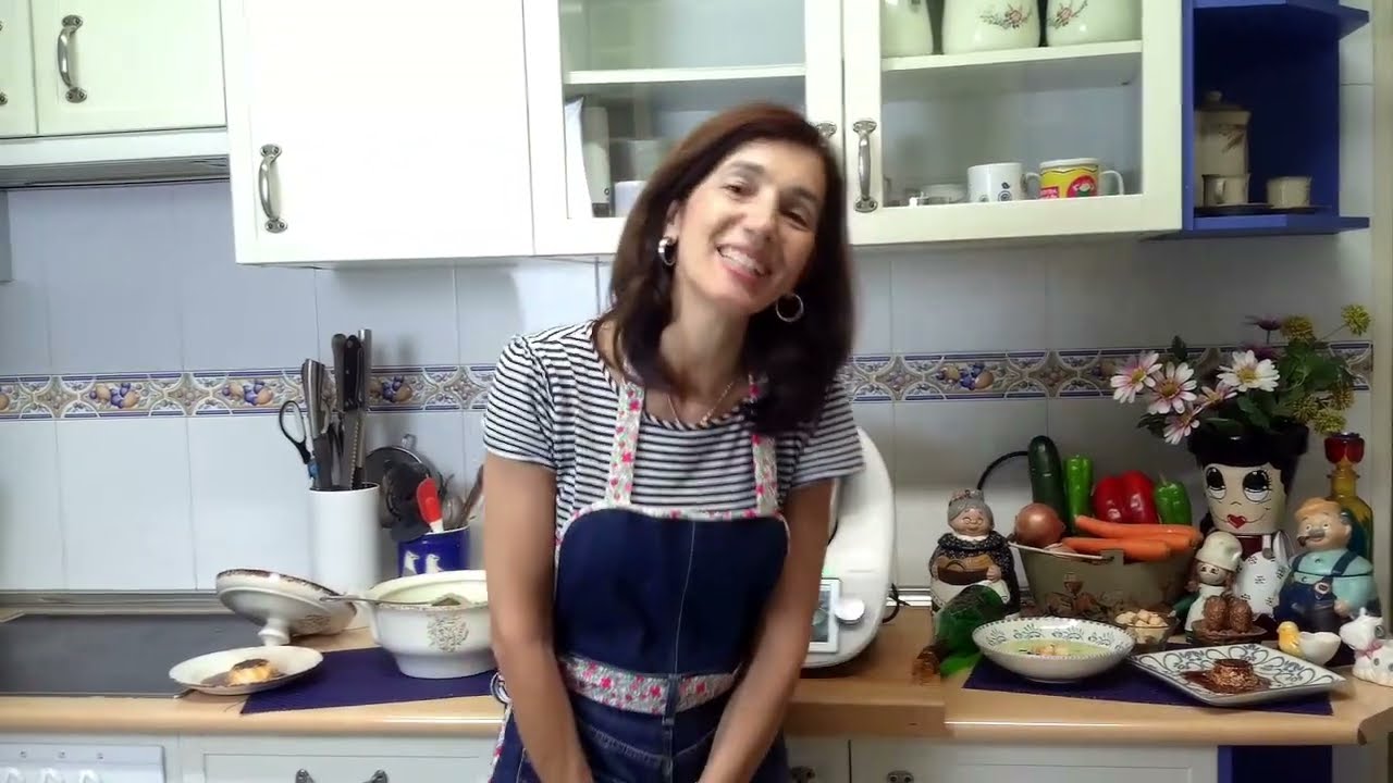 Menú:Vichyssoise de calabacín y flan en thermomix.