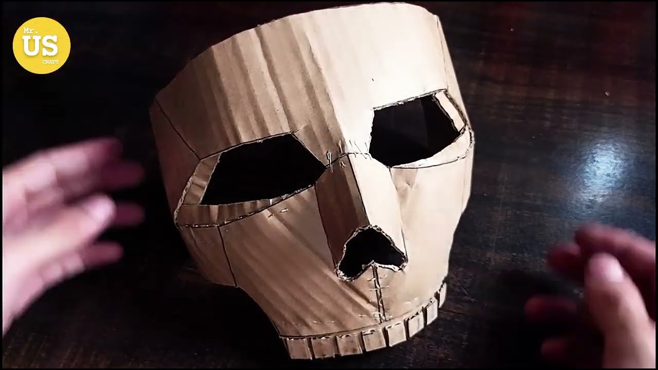 how to make ghost mask from cardboard | how to make skull Mask cardboard  | Mr US craft