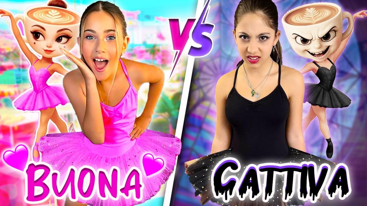 GIADA BALLERINA CAPPUCCINA BUONA VS CATTIVA NELLA VITA REALE! *Italian Brainrot*