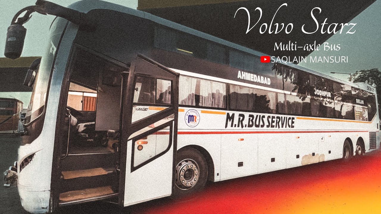 AHMEDABAD Se DEHLI 1000km Ka Safar🏁 Volvo Starz Multi-Axle Bus Journey🚀 #VlogWithDrivers
